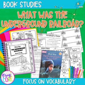 What Was the Underground Railroad Nonfiction Book Study Reading Comprehension