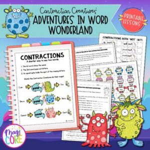 Contractions Practice Worksheets Anchor Chart Games Activities Grammar Lessons