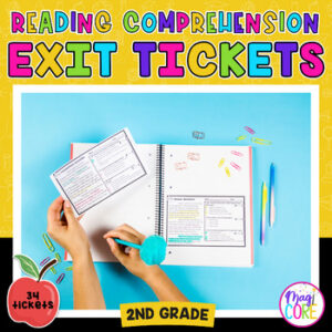 2nd Grade Reading Comprehension Exit Tickets Slips Literature Informational Text