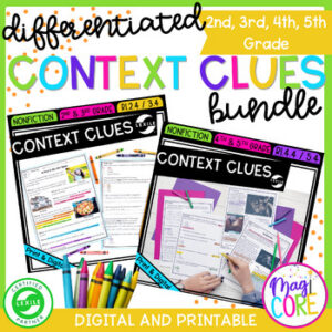 Context Clues Differentiated Reading Comprehension Passages and Questions Bundle