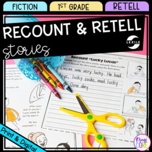 Recount and Retell Stories - 1st Grade Reading Comprehension Passages Worksheets