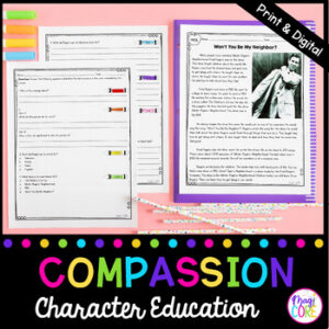 Compassion Character Education Reading Comprehension Passages & Questions SES