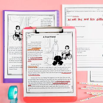 Compassion Character Education Reading Comprehension Passages & Questions SES - Image 4