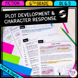 Plot Development & Character Response - RL.6.3 Close Reading Passages Question