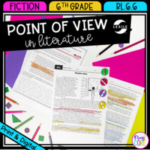 Point of View in Literature - 6th Grade Reading Comprehension Passages RL.6.6