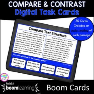 Nonfiction Text Structure Boom Cards - 4th & 5th Grade Digital Task Cards