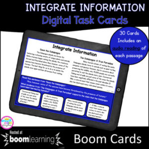 Integrate Information Boom Cards - 4th & 5th Grade Digital Task Cards