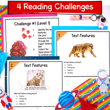 Nonfiction Text Features Reading Escape Room Worksheet Digital Activity 2nd 3rd - Image 2