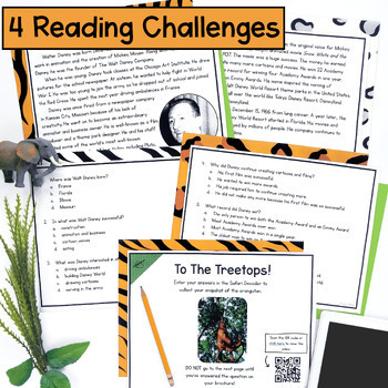 Ask & Answer Questions Reading Escape Room 2nd 3rd Grade Printable & Digital ELA - Image 2