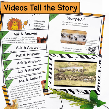 Ask & Answer Questions Reading Escape Room 2nd 3rd Grade Printable & Digital ELA - Image 3