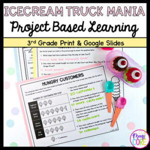 3rd Grade Math PBL Ice Cream Project Based Learning Multiplication Measurement