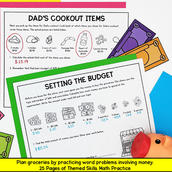 4th Grade Math PBL - Budget & Money Supermarket Spree Project Based Learning - Image 2