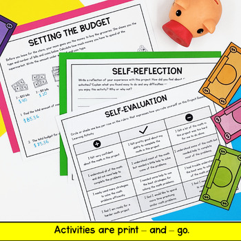 4th Grade Math PBL - Budget & Money Supermarket Spree Project Based Learning - Image 4