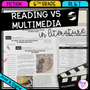 Compare Reading & Multimedia - 6th Grade Reading Comprehension Passages RL.6.7