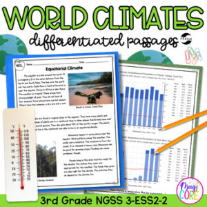 Climates Around the World NGSS 3-ESS2-2 Science Differentiated Passages