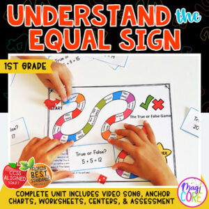 Understanding the Equal Sign - 1st Grade Math - 1.OA.D.7