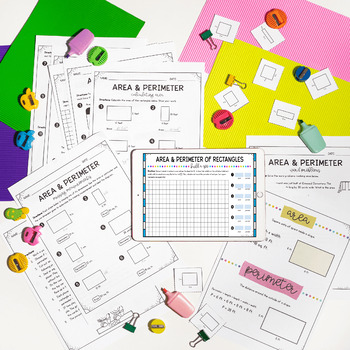 Area and Perimeter of Rectangles - 4th Grade Math - Print & Digital - 4.MD.A.3 - Image 3