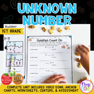Unknown Number - 1st Grade Math - 1.OA.D.8 | MA.1.AR.2.3
