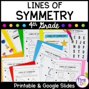 Lines of Symmetry - 4th Grade Math - Print & Digital - 4.G.A.3