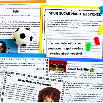 Reluctant Readers Lexile Differentiated Reading Comprehension Passages Bundle - Image 2