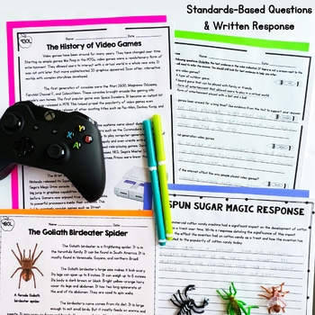 Reluctant Readers Lexile Differentiated Reading Comprehension Passages Bundle - Image 4