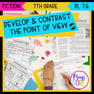 Develop & Contrast Point of View 7th Grade Reading Comprehension Passages RL.7.6