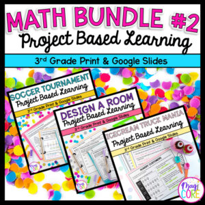 3rd Grade Math Project Based Learning Bundle #2