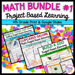 4th Grade Math Project Based Learning Bundle #1
