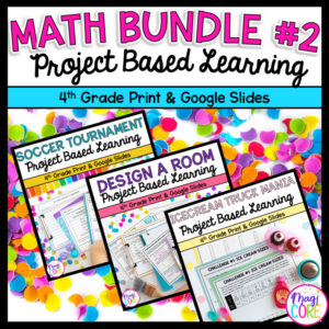 4th Grade Math Project Based Learning Bundle #2