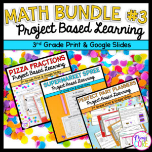 3rd Grade Math Project Based Learning Bundle #3
