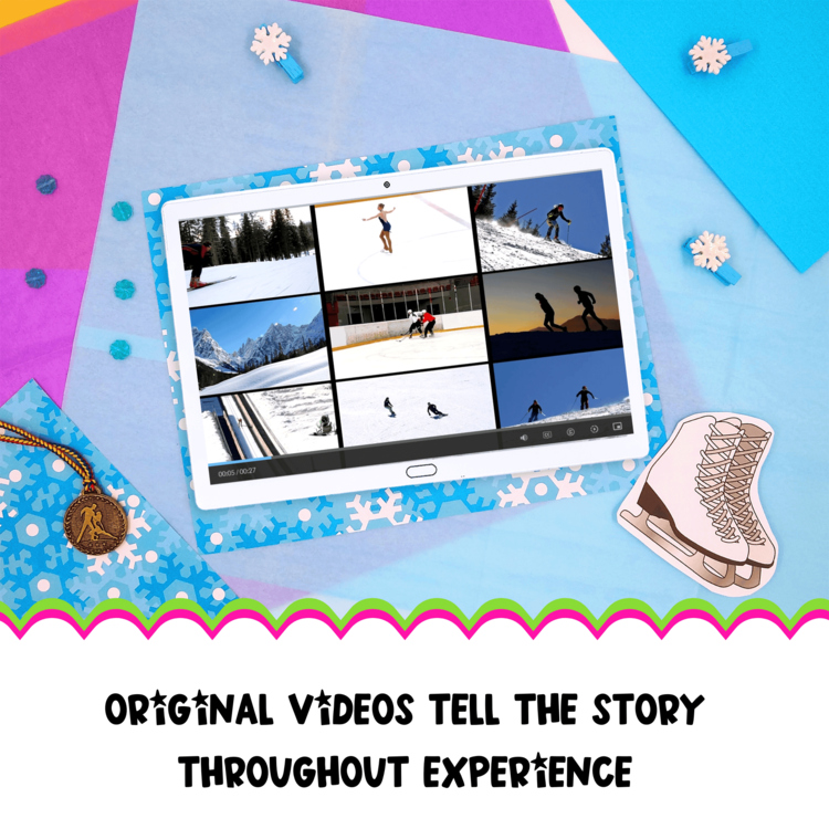 Winter Sports Reading Comprehension Escape Room & Webscape 4th 5th Grade Passage